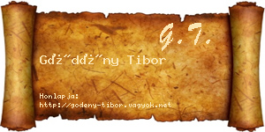 Gödény Tibor névjegykártya